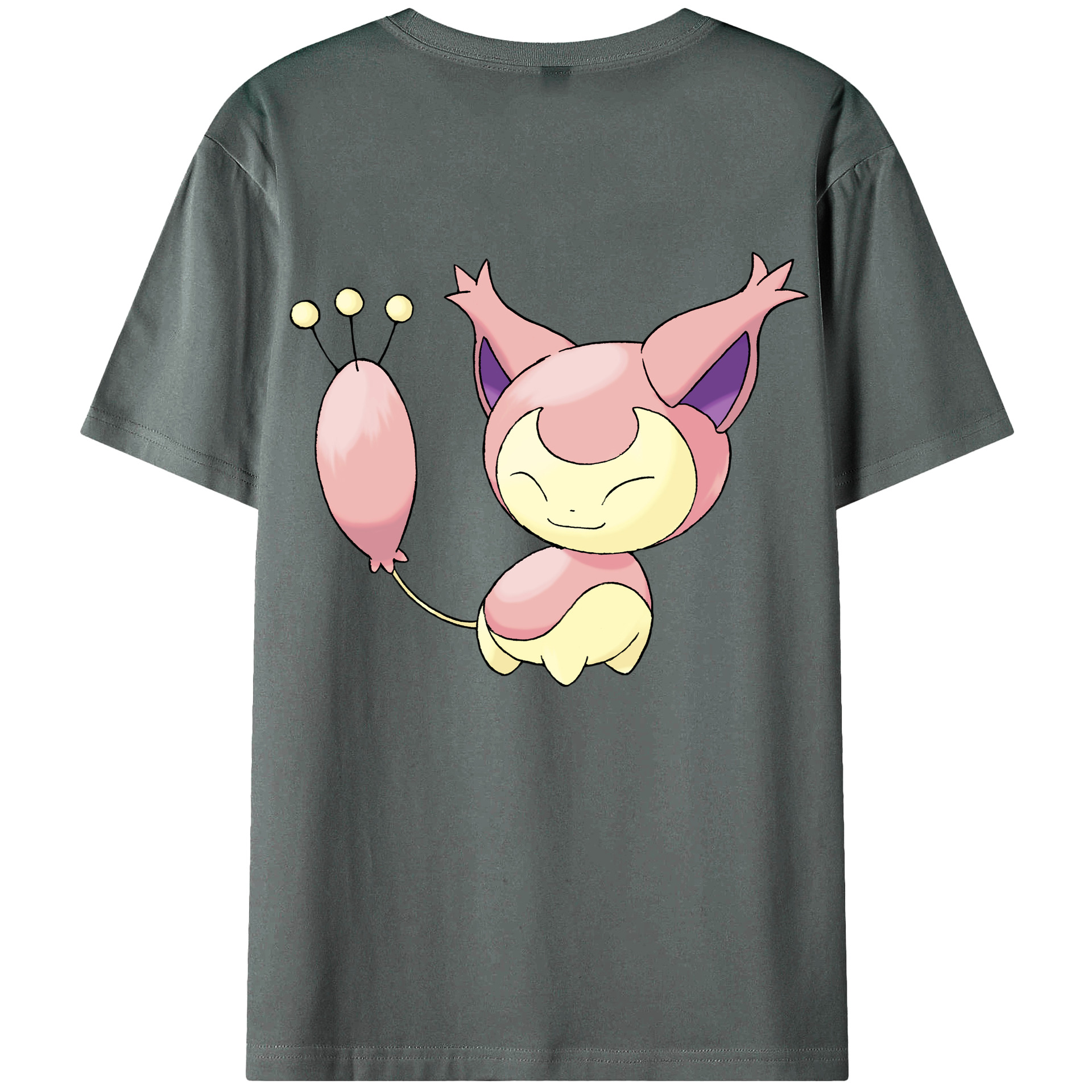 （画像用） ポケットモンスター Pokémon 綿100％ メンズ半袖Tシャツ（バックプリント） 通気性